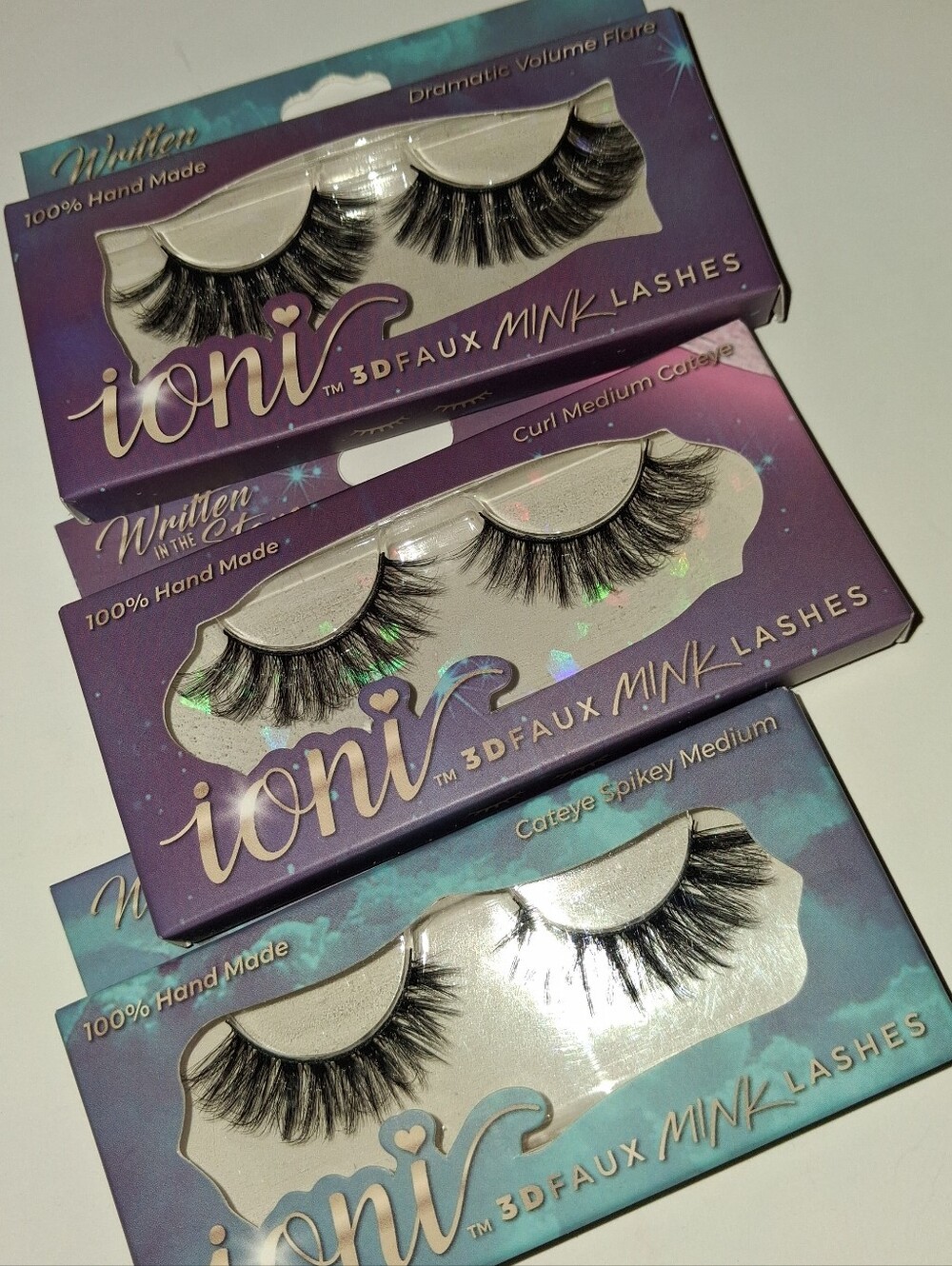 Ioni Written in the Stars 3D Faux Mink Lashes Bundle, 3 Pairs